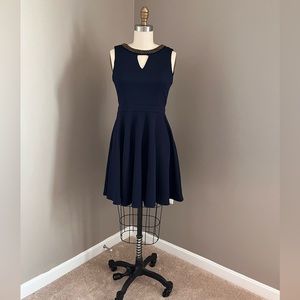 Navy Blue Dress A Line